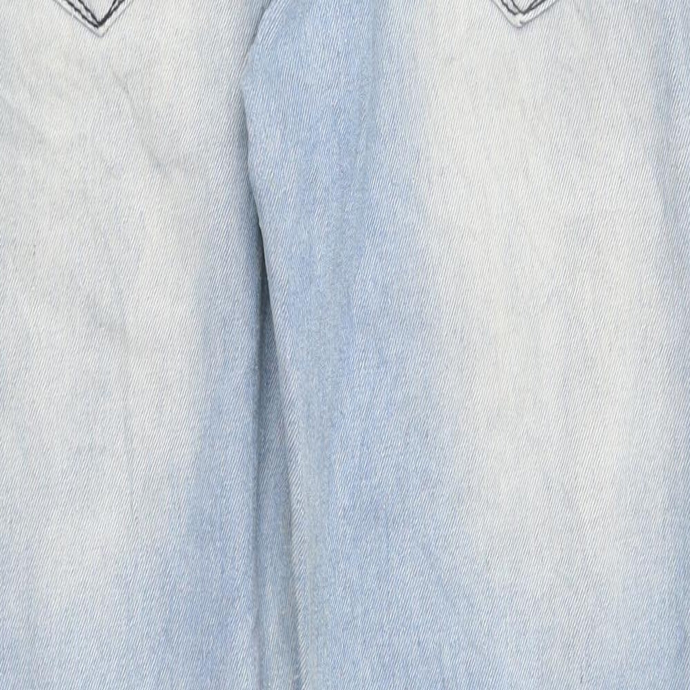Womens UK Size 32 in Preworn Regular Fit Straight Blue Jeans