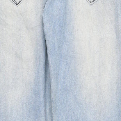 Womens UK Size 32 in Preworn Regular Fit Straight Blue Jeans