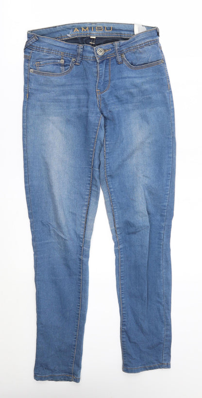 Womens UK Size 28 in Amisu Regular Fit Skinny Blue Jeans