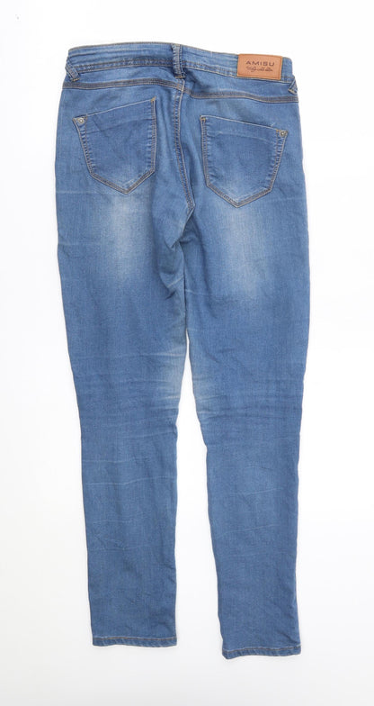 Womens UK Size 28 in Amisu Regular Fit Skinny Blue Jeans
