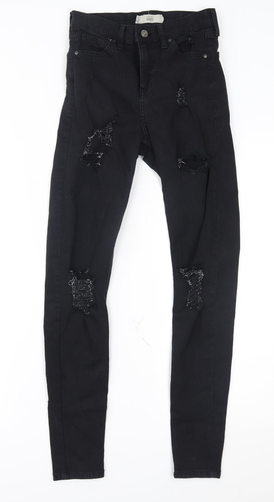 Topshop Womens Black   Skinny Jeans Size 26 in L32 in - Jamie