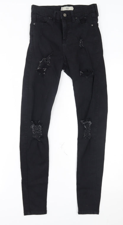 Topshop Womens Black   Skinny Jeans Size 26 in L32 in - Jamie