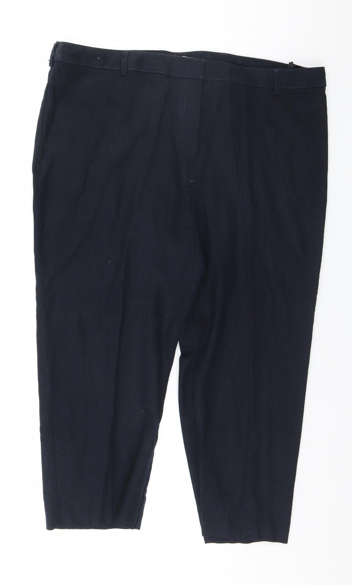Womens UK Size 16 Marks and Spencer Regular Fit  Blue Trousers