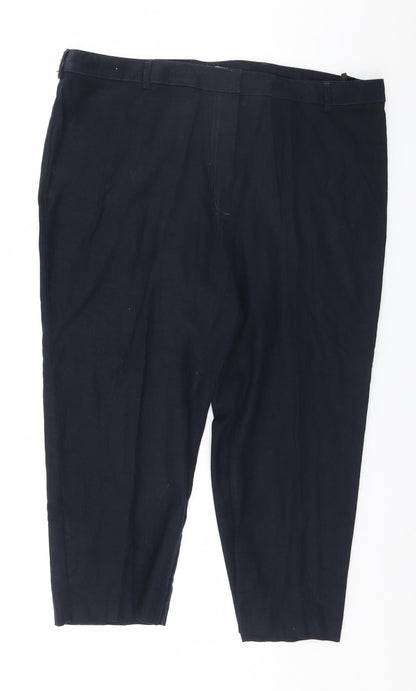 Womens UK Size 16 Marks and Spencer Regular Fit  Blue Trousers