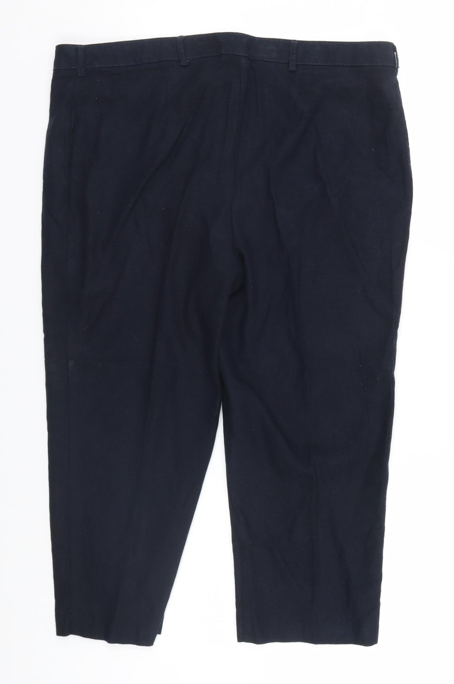 Womens UK Size 16 Marks and Spencer Regular Fit  Blue Trousers