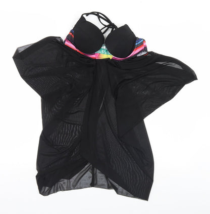 Womens UK Size  Preworn Black Basic T-Shirt