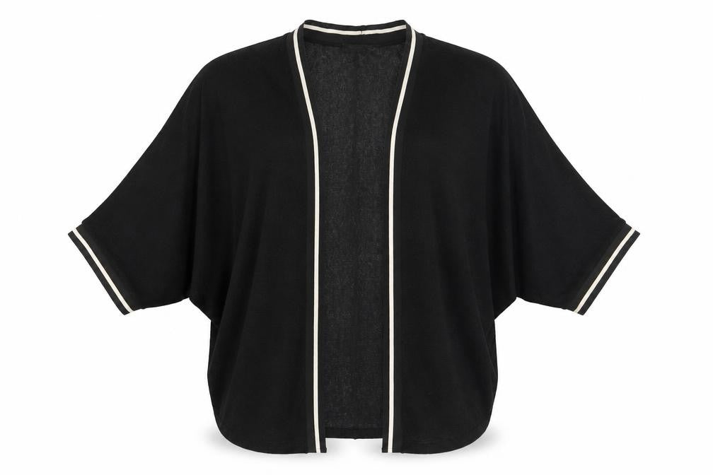 Front view of Bershka women’s brown cardigan jumper, size L