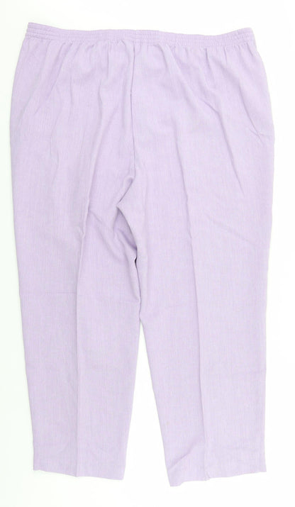 Womens UK Size 22 BM Regular Fit  Blue Trousers