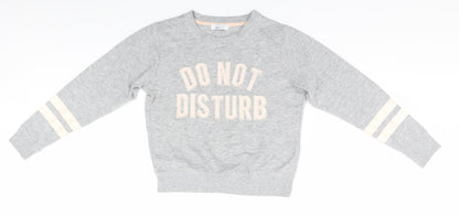 Additional front view of New Look boys’ grey jumper, size S, - do not disturb