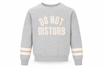 Front view of New Look boys’ grey jumper, size S, - do not disturb