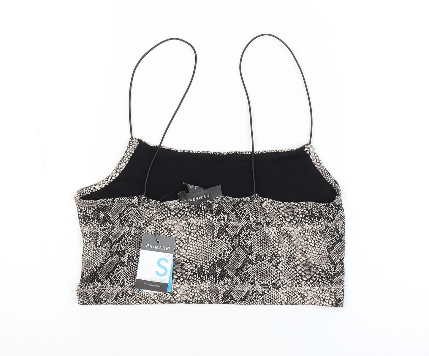 Primark Womens Beige Animal Print  Cropped Tank Size 10