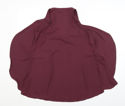 Womens UK Size 8 River Island Purple Basic Blouse