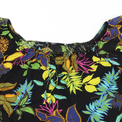 Womens UK Size  Preworn Black Basic Blouse
