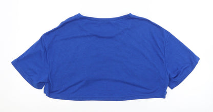 SheIn Womens Blue   Cropped T-Shirt Size L