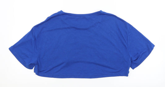 SheIn Womens Blue   Cropped T-Shirt Size L