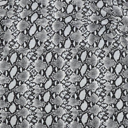 Boohoo Womens Grey Animal Print  Basic Button-Up