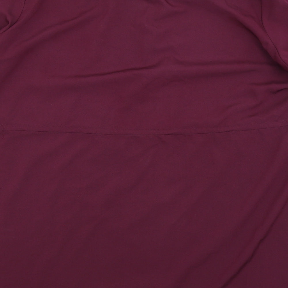 Boohoo Womens Pink   Basic Button-Up