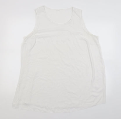 Womens UK Size  Preworn White Basic Blouse