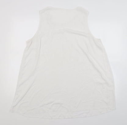 Womens UK Size  Preworn White Basic Blouse