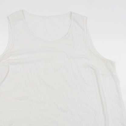 Womens UK Size  Preworn White Basic Blouse