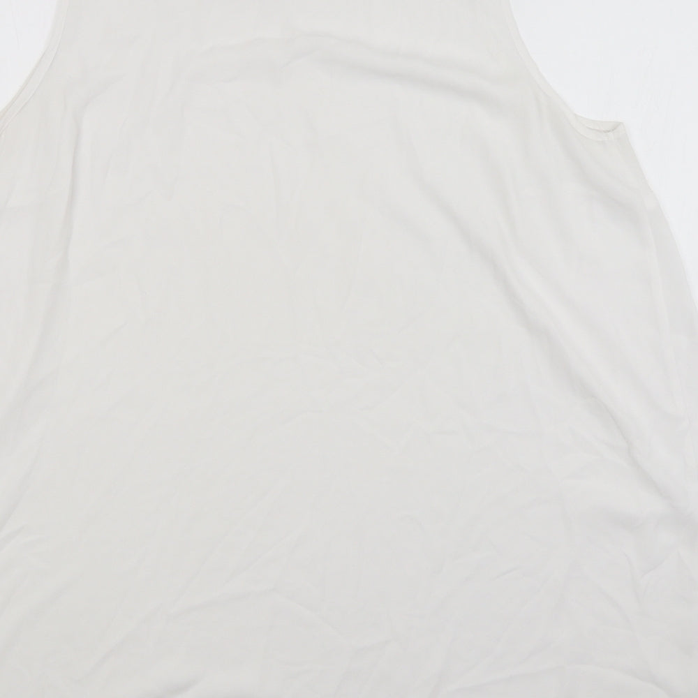 Womens UK Size  Preworn White Basic Blouse