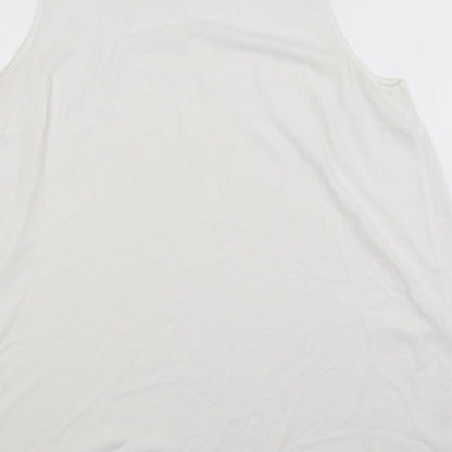 Womens UK Size  Preworn White Basic Blouse