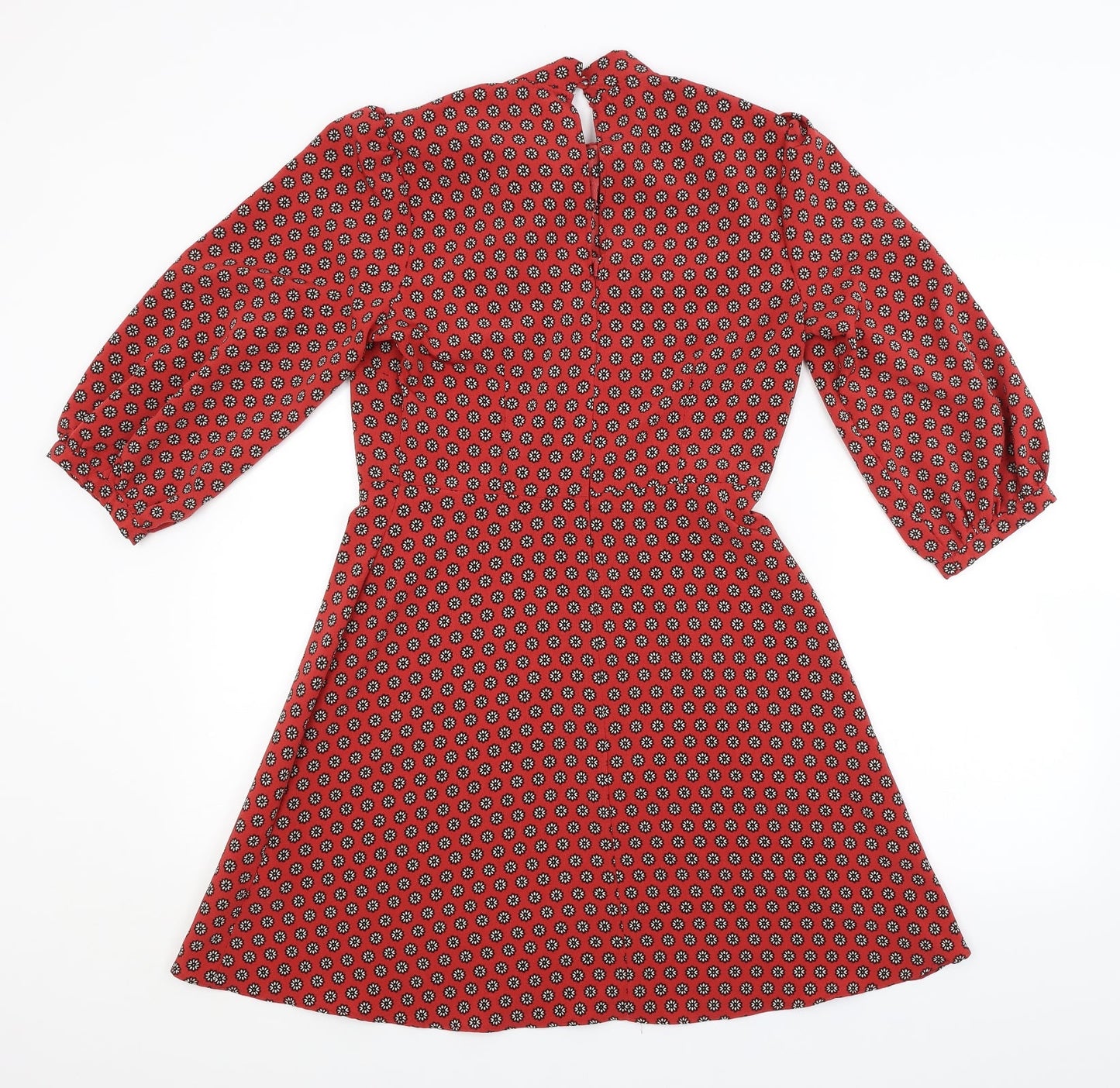 Primark Womens Red Floral  A-Line  Size 10