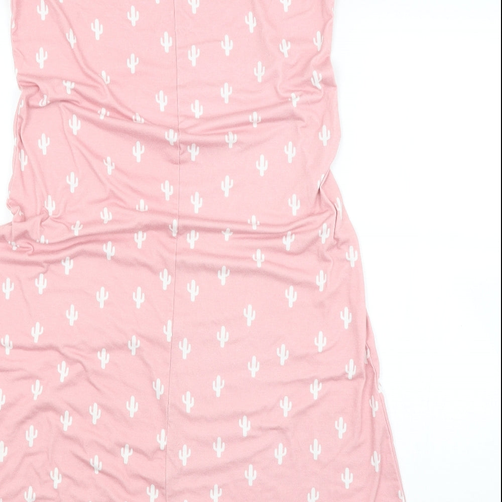 Preworn Womens Pink Geometric   Nightshirt Size S