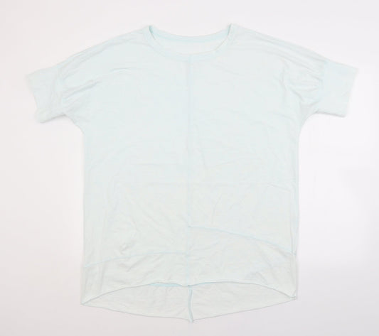 Womens UK Size XL Preworn Blue Basic T-Shirt