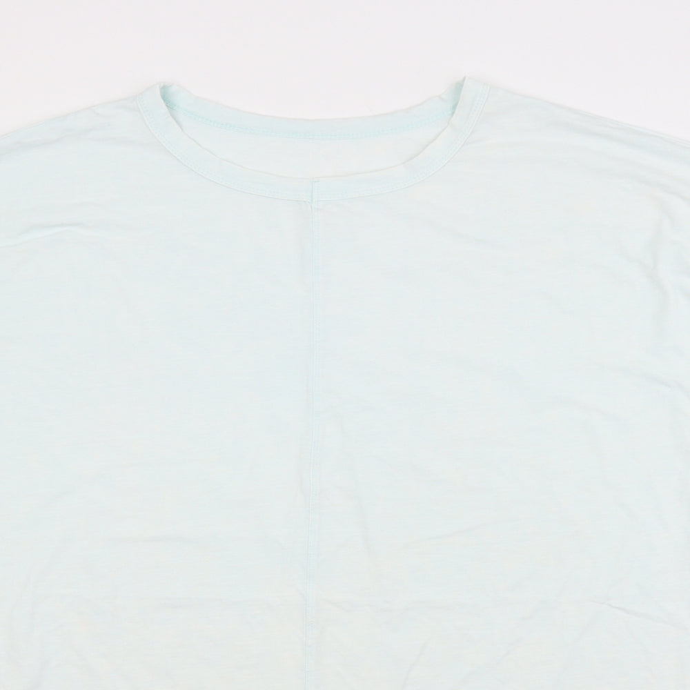 Womens UK Size XL Preworn Blue Basic T-Shirt
