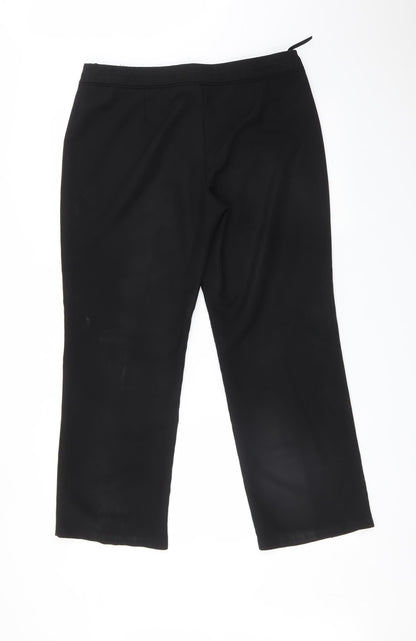 F&F Womens Black   Trousers  Size 14 L27 in