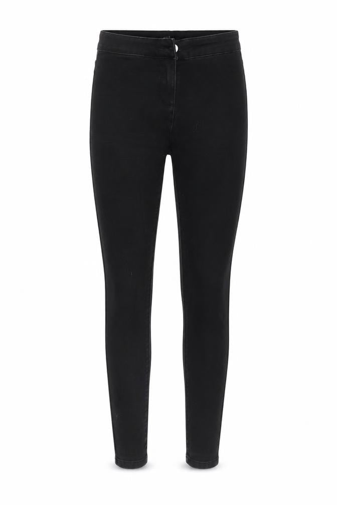 Front view of Papaya women’s black jegging jeans, size UK 8, 24-inch leg