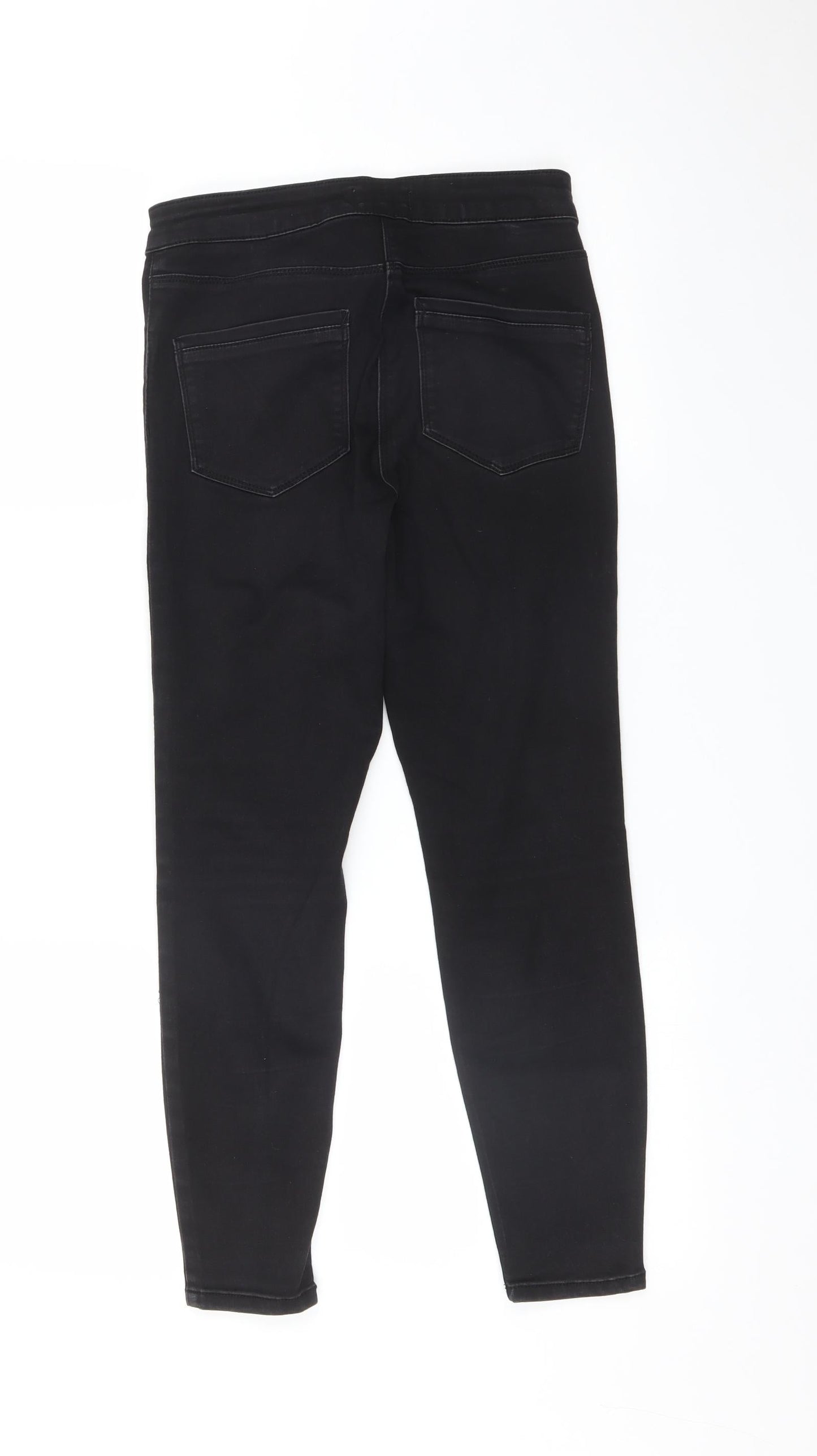 Womens UK Size 8 Papaya Regular Fit Jegging Black Jeans