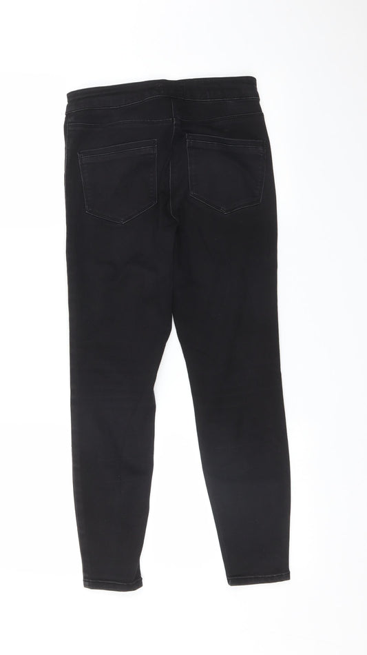 Womens UK Size 8 Papaya Regular Fit Jegging Black Jeans