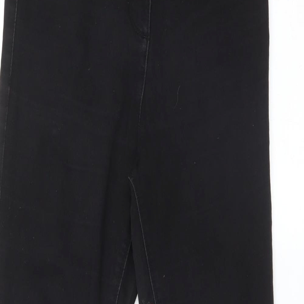 Womens UK Size 8 Papaya Regular Fit Jegging Black Jeans