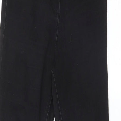 Womens UK Size 8 Papaya Regular Fit Jegging Black Jeans