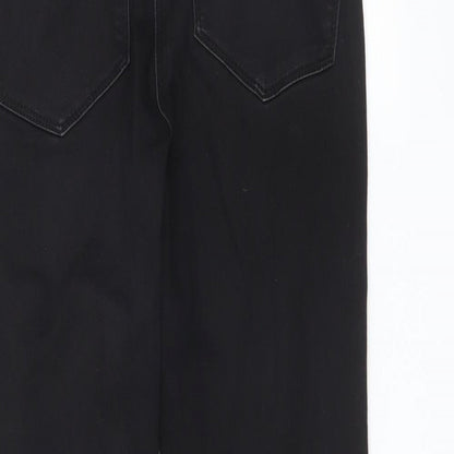 Womens UK Size 8 Papaya Regular Fit Jegging Black Jeans