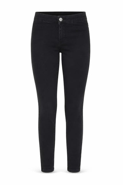 Front view of Papaya women’s black jegging jeans, size UK 8, 24-inch leg