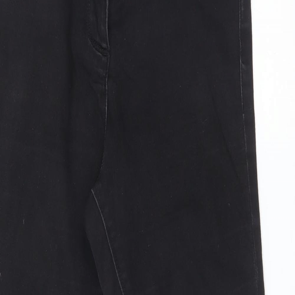Womens UK Size 8 Papaya Regular Fit Jegging Black Jeans
