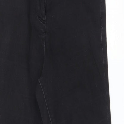 Womens UK Size 8 Papaya Regular Fit Jegging Black Jeans