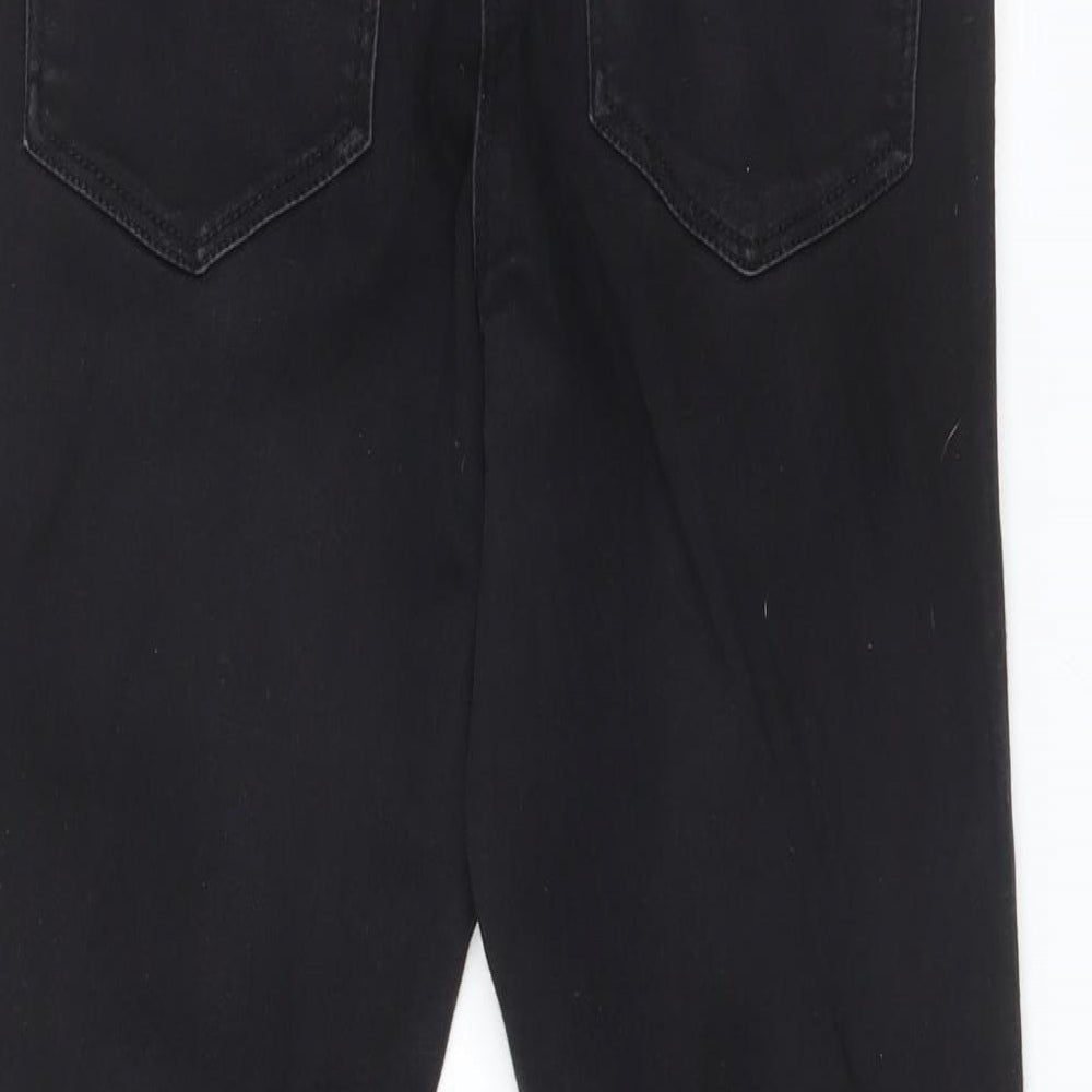Womens UK Size 8 Papaya Regular Fit Jegging Black Jeans