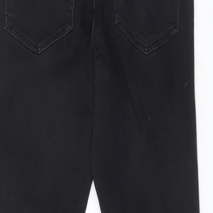 Womens UK Size 8 Papaya Regular Fit Jegging Black Jeans