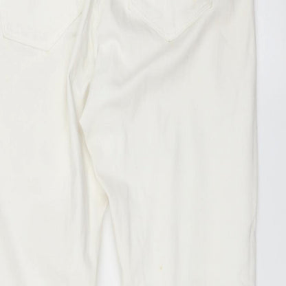 DENIM CO Womens White   Straight Jeans Size 12 L29 in