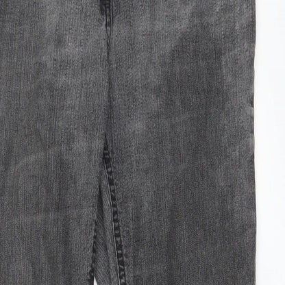 Womens UK Size 10 Preworn Regular Fit Skinny Grey Jeans