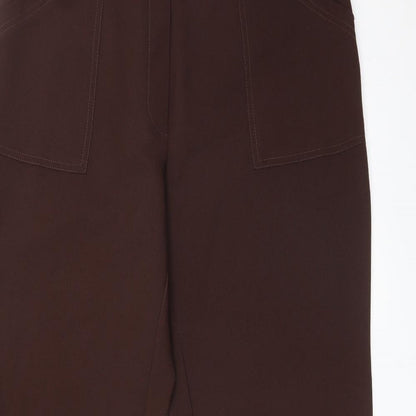 Womens UK Size 20 Preworn Regular Fit  Brown Trousers