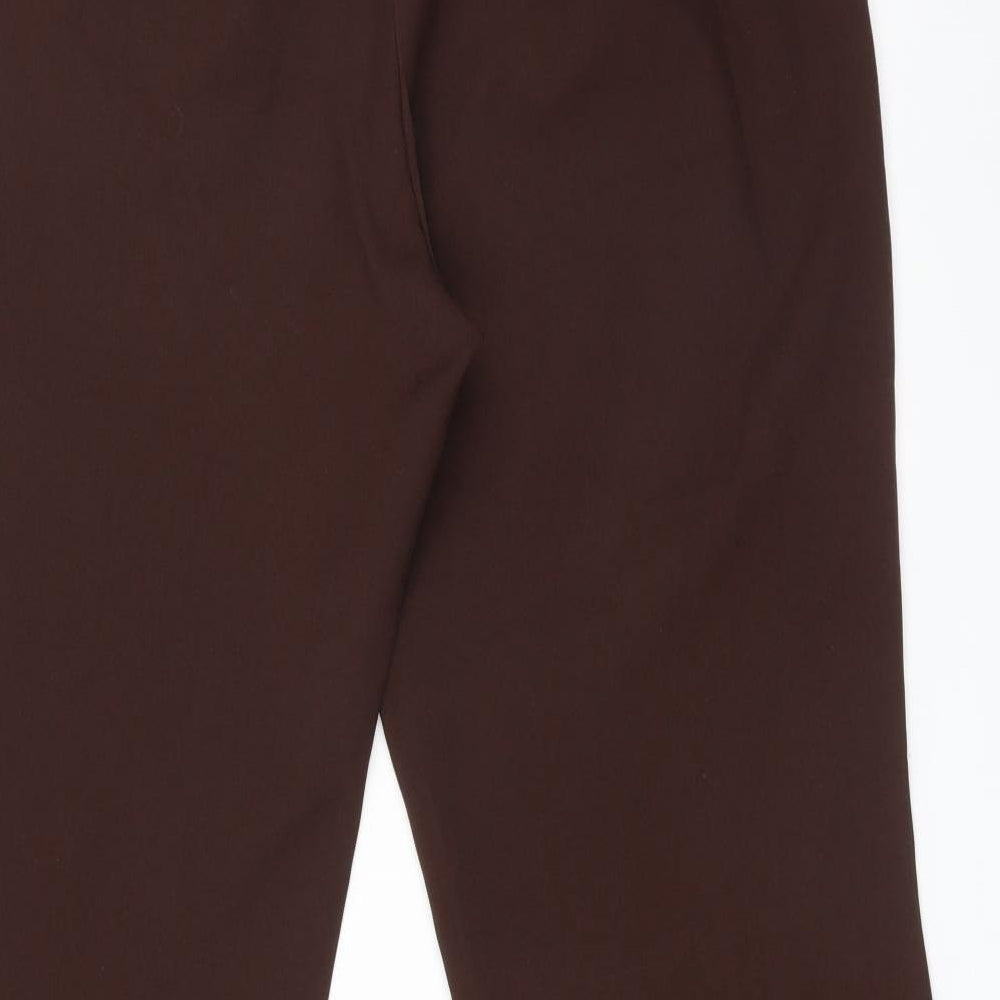 Womens UK Size 20 Preworn Regular Fit  Brown Trousers