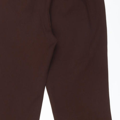 Womens UK Size 20 Preworn Regular Fit  Brown Trousers