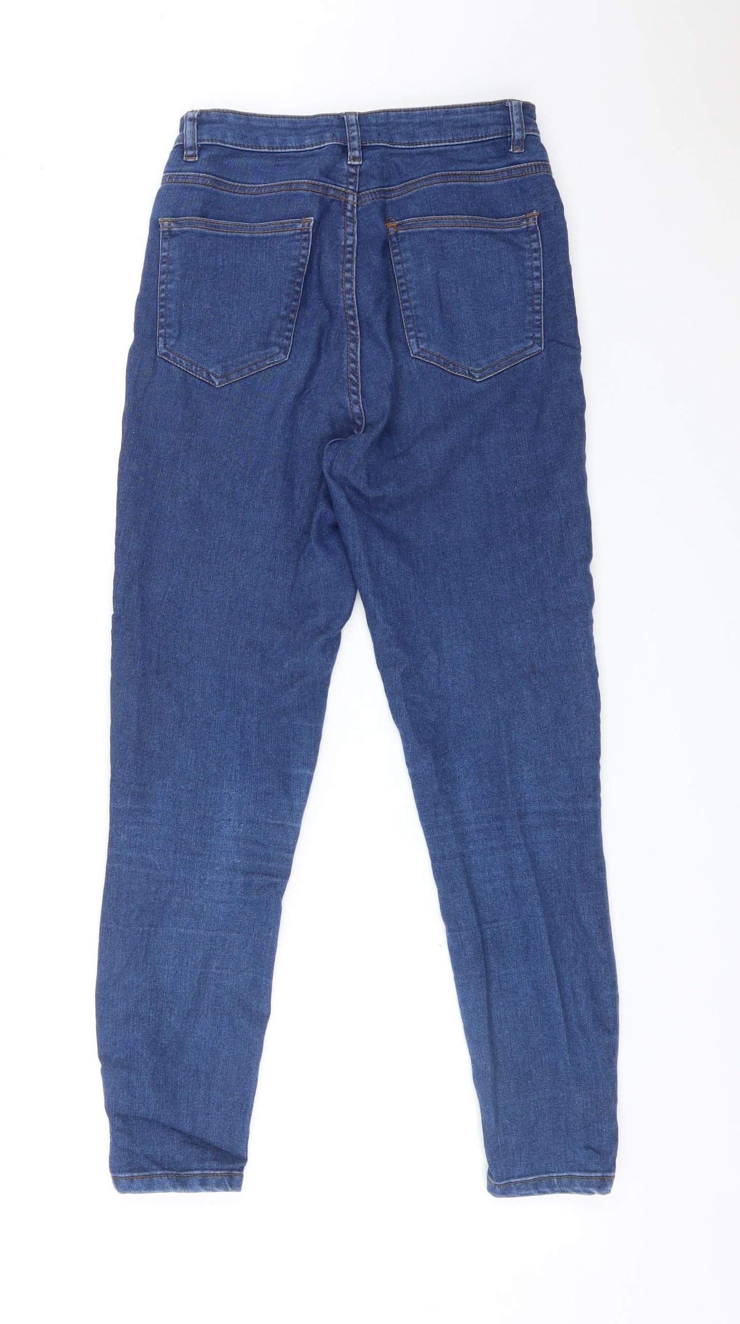 Boohoo Womens Blue   Skinny Jeans Size 10 L26 in