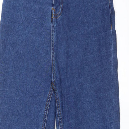 Boohoo Womens Blue   Skinny Jeans Size 10 L26 in