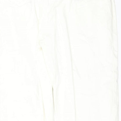 Brooker Womens White   Straight Jeans Size 18 L30 in